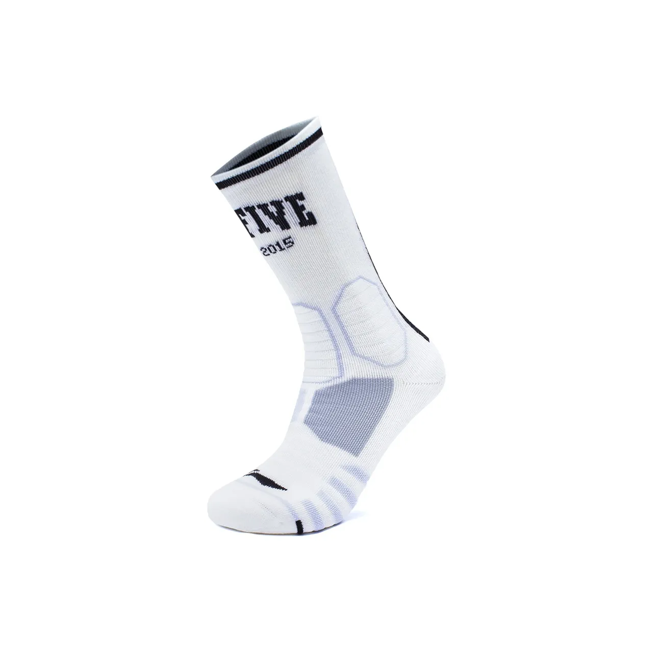 LiNing Sports Basketball Collection Basketball Socks Men's 1 Pack White