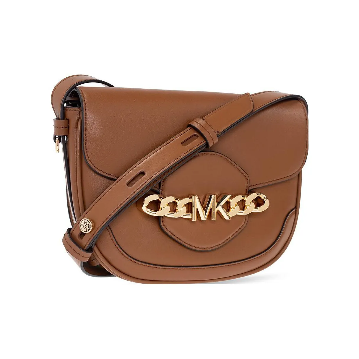 MICHAEL KORS Hally Lambskin Shoulder Bag, Crossbody Bag Regular Women's Brown