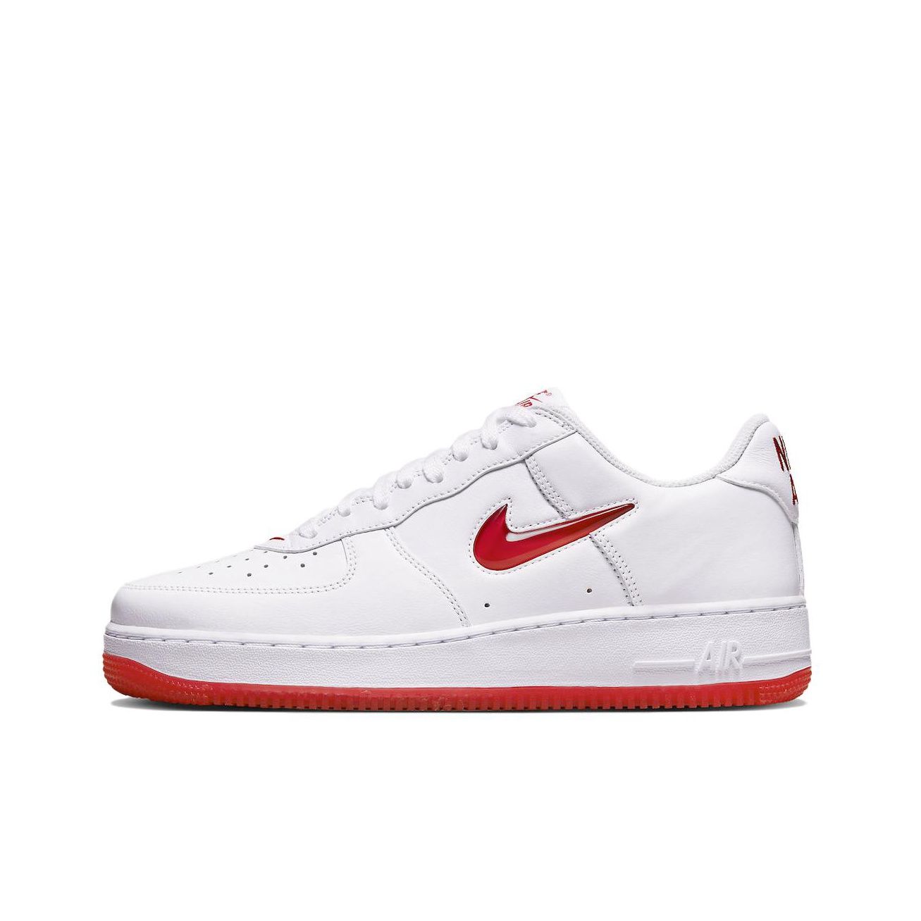 white air force 1 red check