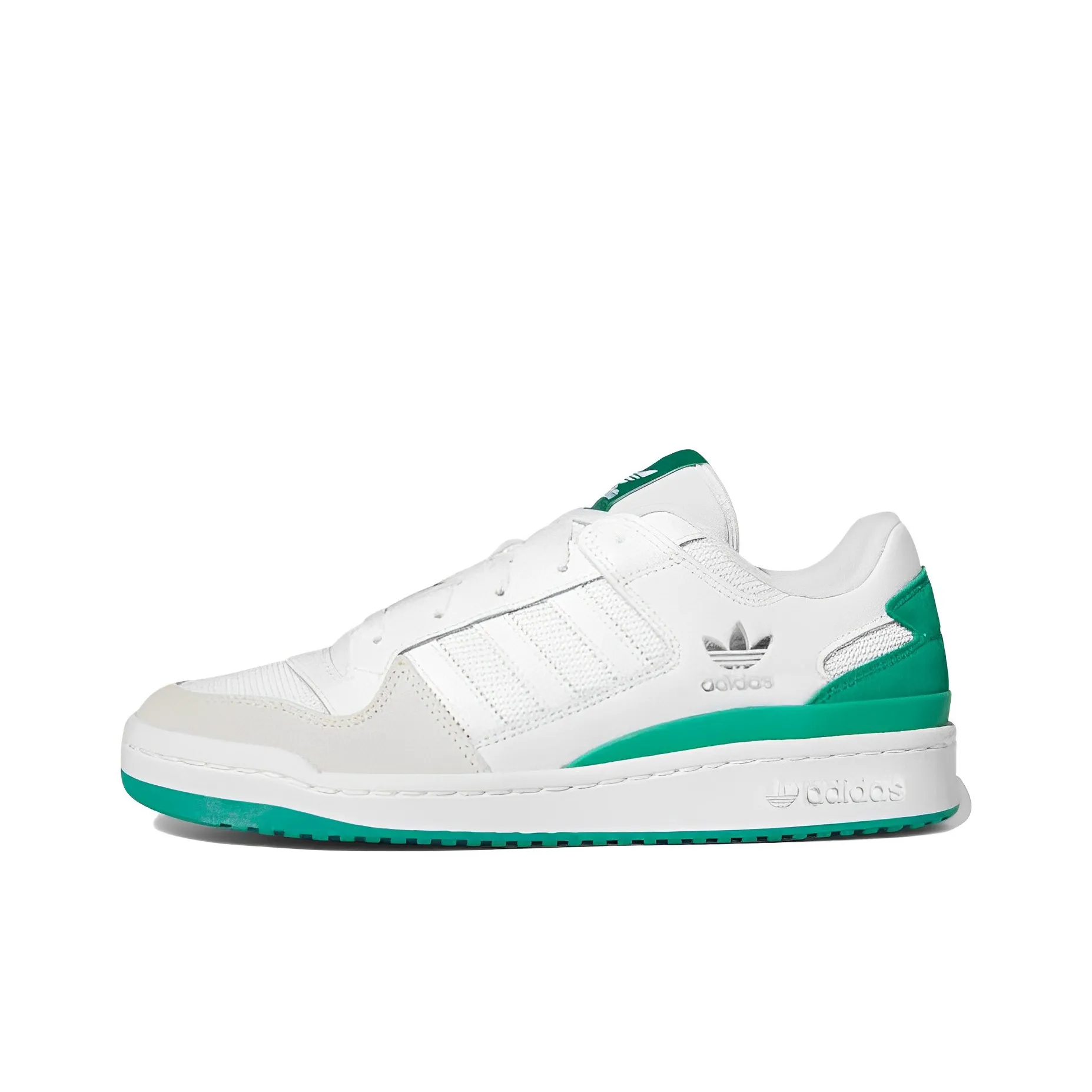 Adidas Originals FORUM Низкие Аbrasion-Resistant Low Top Скейтборд Кроссовки Unisex Белый Зеленый