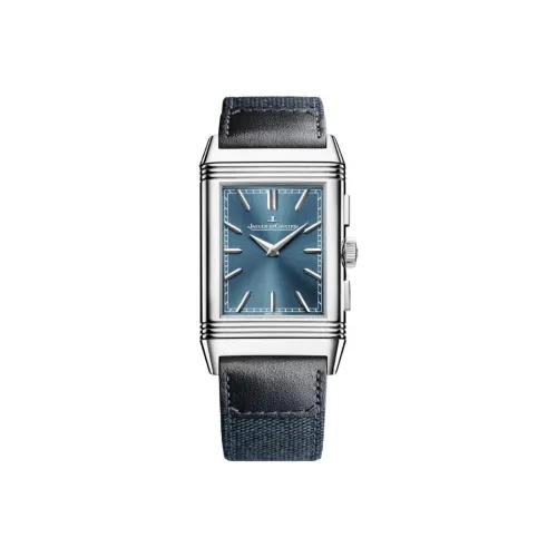 Jaeger LeCoultre Ручной Механический Movement Мужские Flip Collection REVERSO Часы 49,4мм*29,9мм*11,14мм Синий