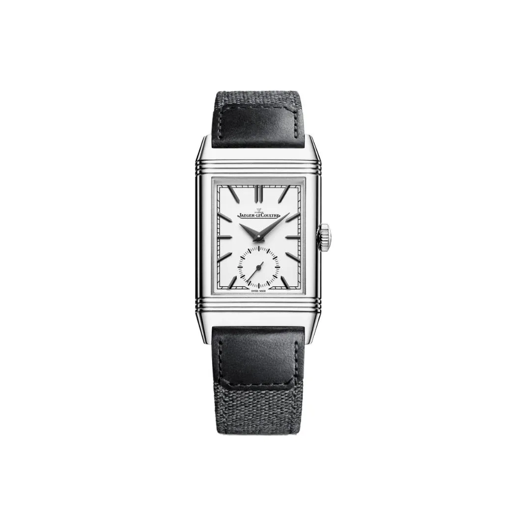 JAEGER LECOULTRE REVERSO Manual Mechanical Movement Men's Watches Watch 45.6*27.4mm Silver Dial Stainless Steel Case