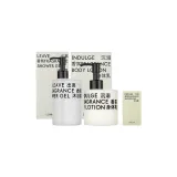 Indulge 겉감 로션 (우디 향기) + Leaving shower 겔 (꽃무늬 및 fruity) + Indulge shower 겔 10g