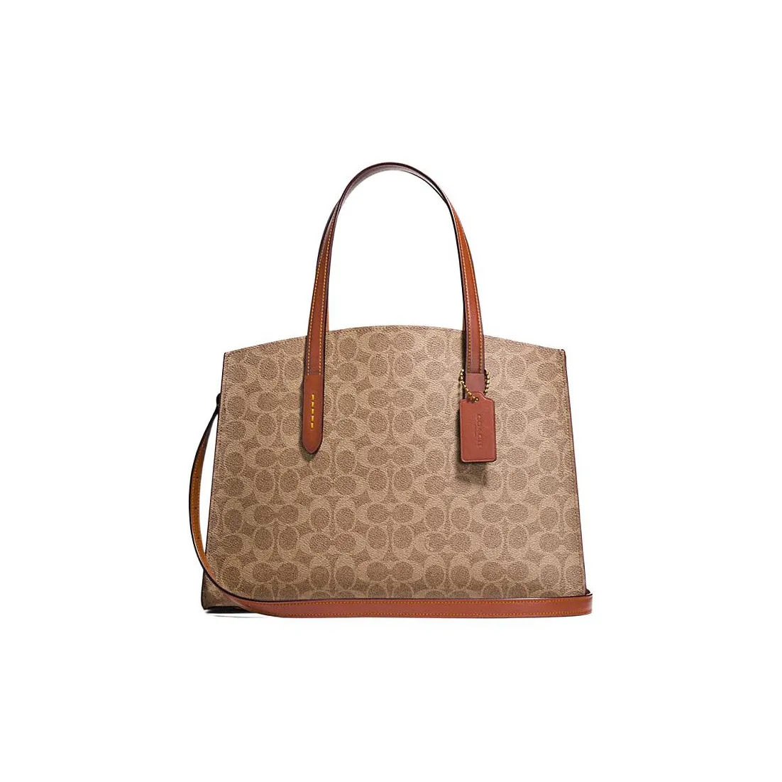 COACH Charlie Leather Portable Crossbody Bag, Shoulder Bag Tubas Women's