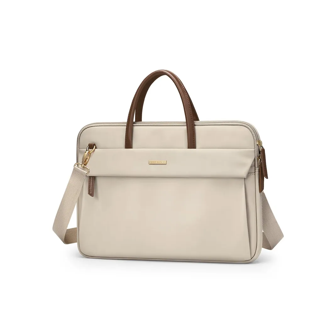 GOLF Ткань 13,3 15,6 дюймов Ноутбук Сумка Стандартная Женская Абрикос Элегантный Черный