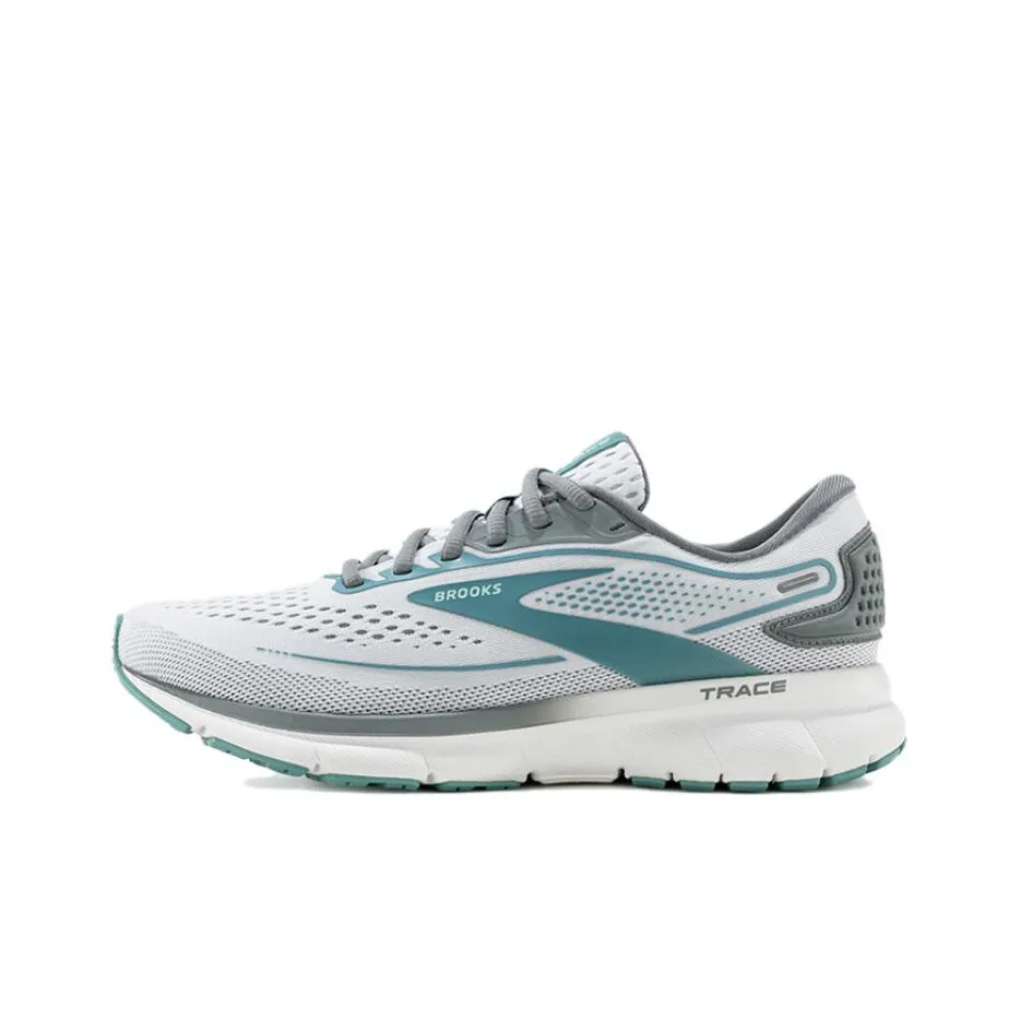 Brooks Trace 2 Anti Slip Wear Resistant Low Top Casual Shoes Women's Gray Cyan