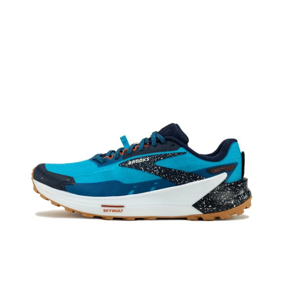 Brooks Catamount 2 Anti Slip Wear Resistant Low Top Mountaineering Outdoor Shoes Men's Blue Black