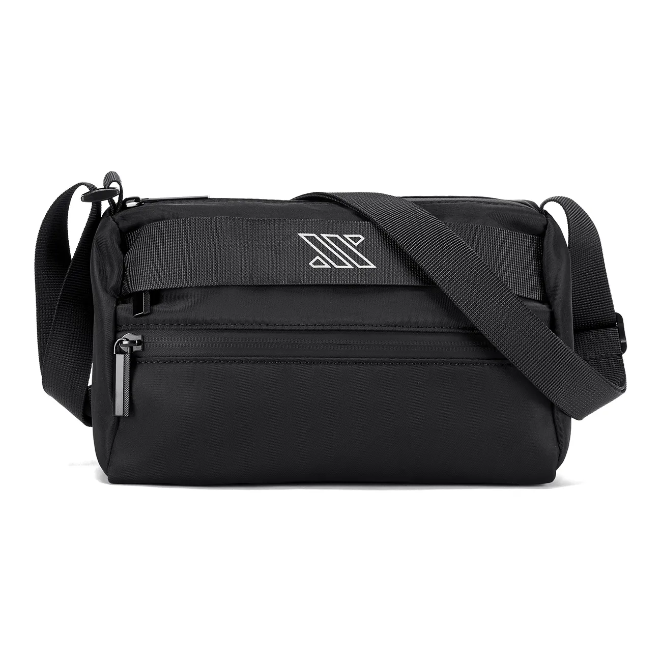NOMK Oxford Messenger Bag, Backpack, Shoulder Bag, Crossbody Bag Unisex Black