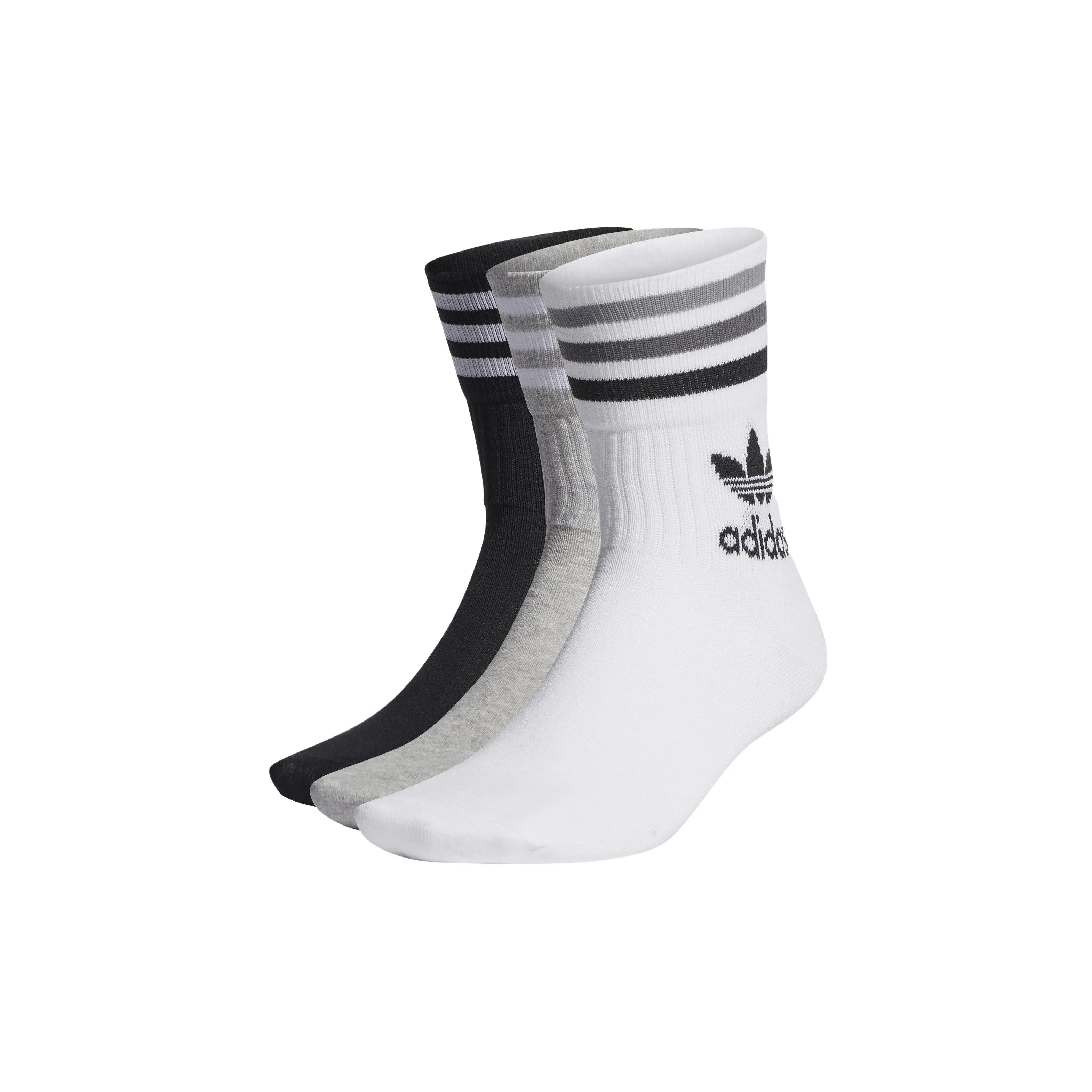Adidas Originals Mid Calf Socks Unisex 3 Pack