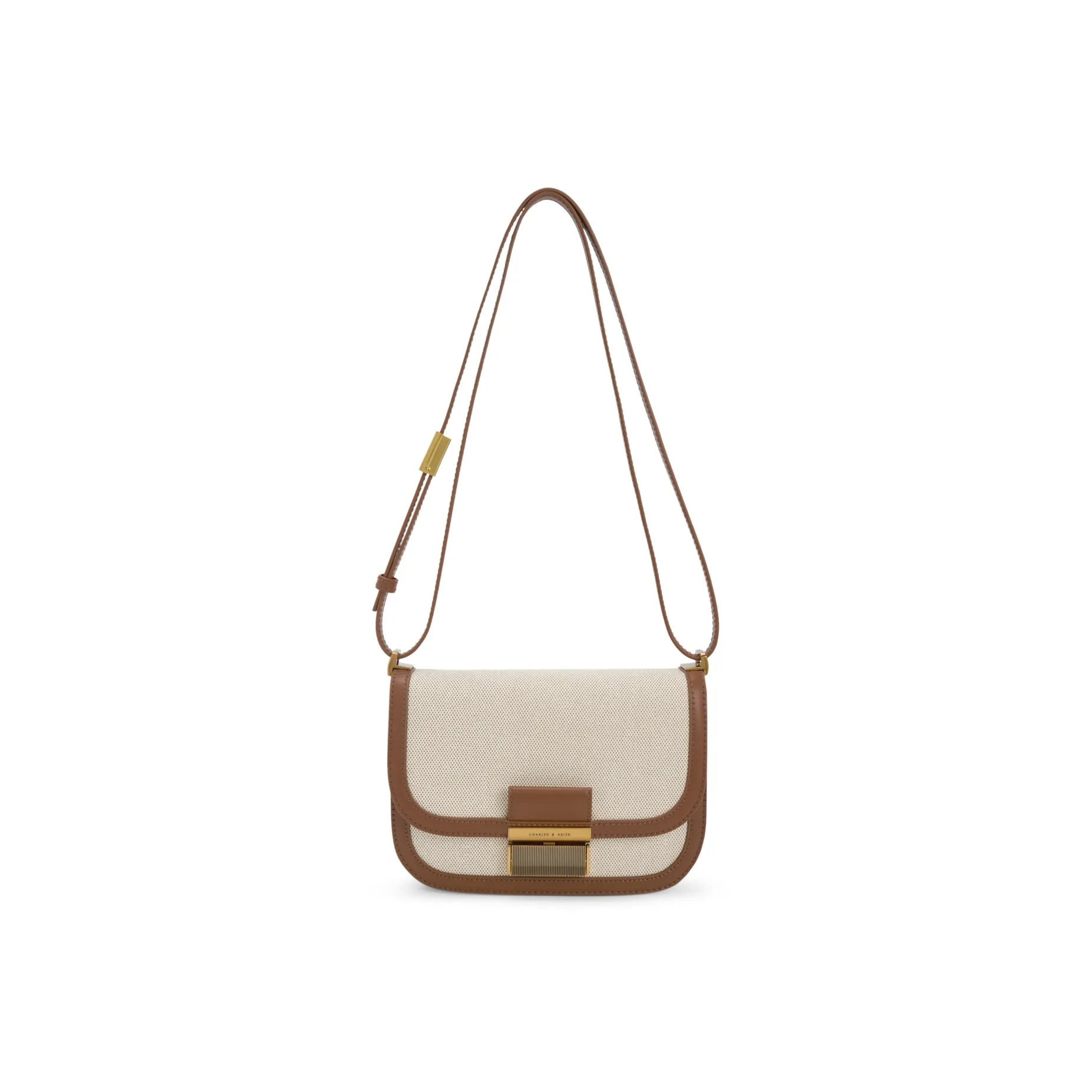 CHARLES KEITH Шарф Canvas Series Холст Тофу Сумка Плечевая Маленькая Женская Многоцветная