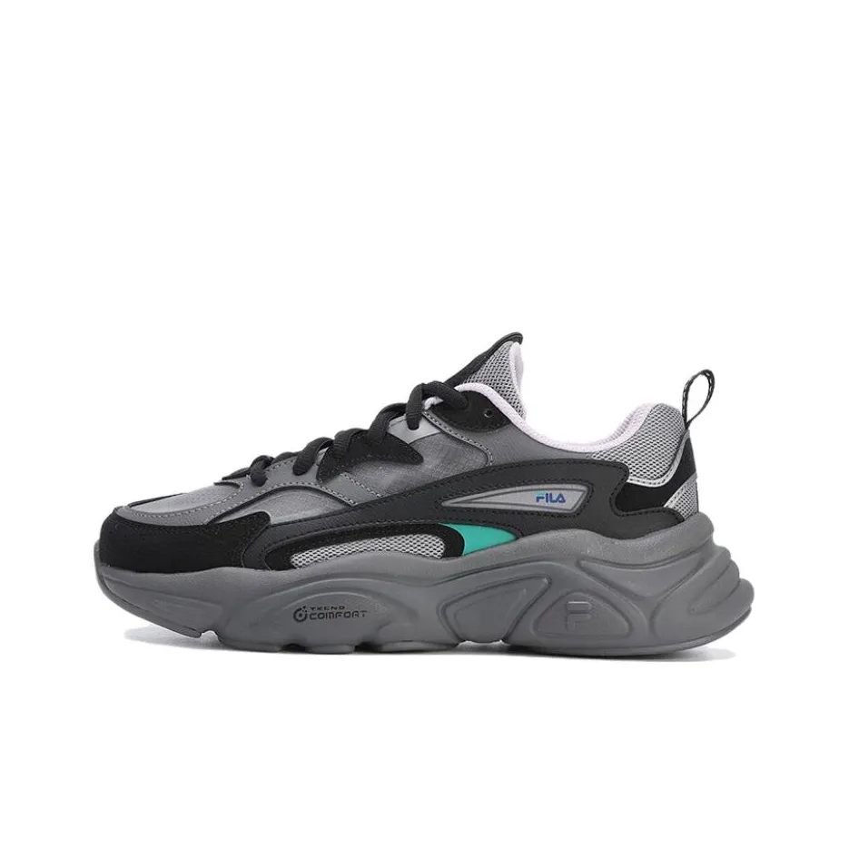 FILA Mars 1S Breathable Retro Sneakers 'Grey Black' Women's