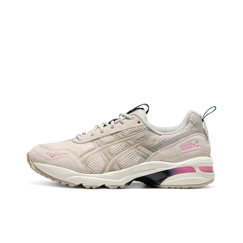 Asics Gel 1090 V2 Running Shoes Women's Low Top Beige/White