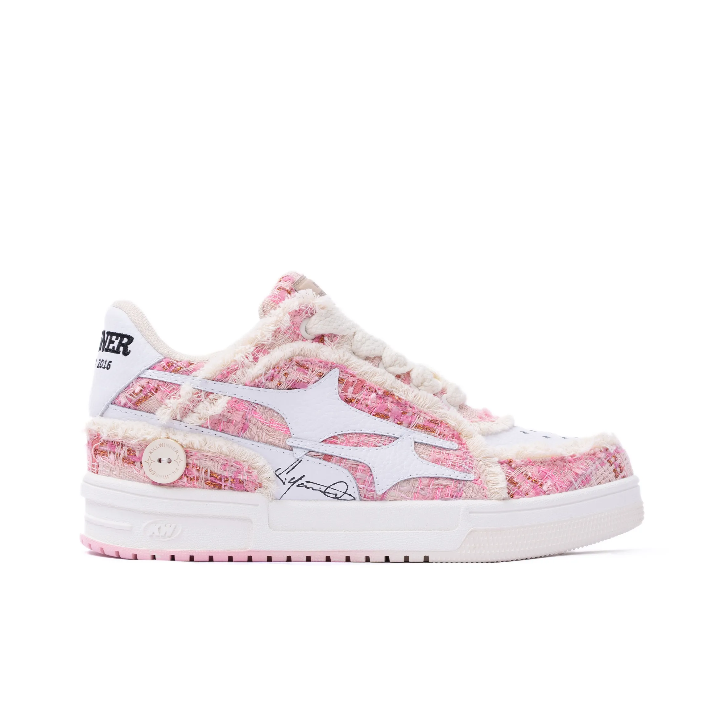 KILLWINNER Noah's Ark Skateboard Shoes Unisex Low Top Pink