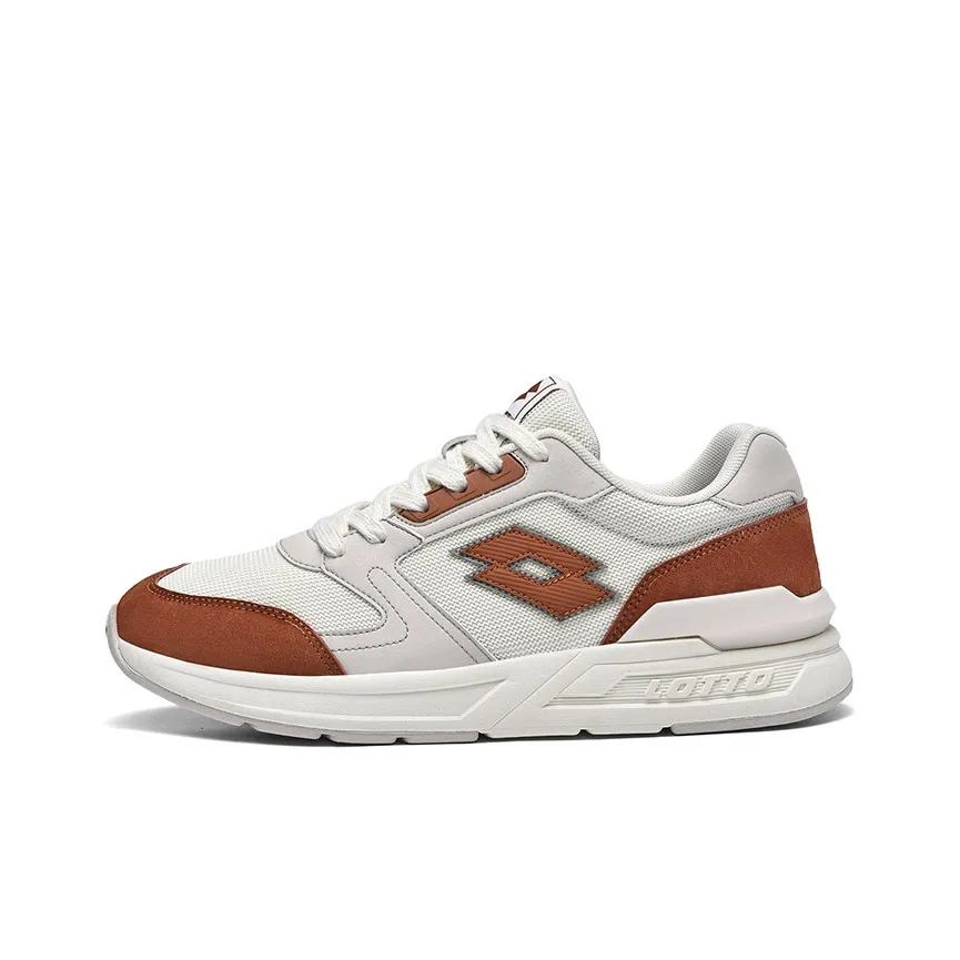 LOTTO Seabird Slip-resistant Abrasion-resistant Breathable Low-top Sports Casual Shoes Men's Ecru LOTTO Seabird противоскользящий устойчивый к истиранию дышащий низкий топ спортивный повседневный мужской экрю