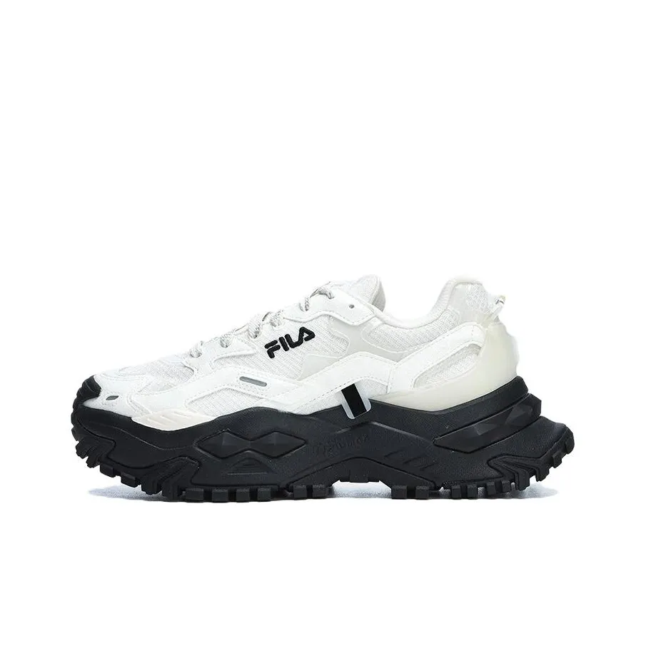 FILA FUSION BIANCO Низкий Топ Casual Женский Черный Белый