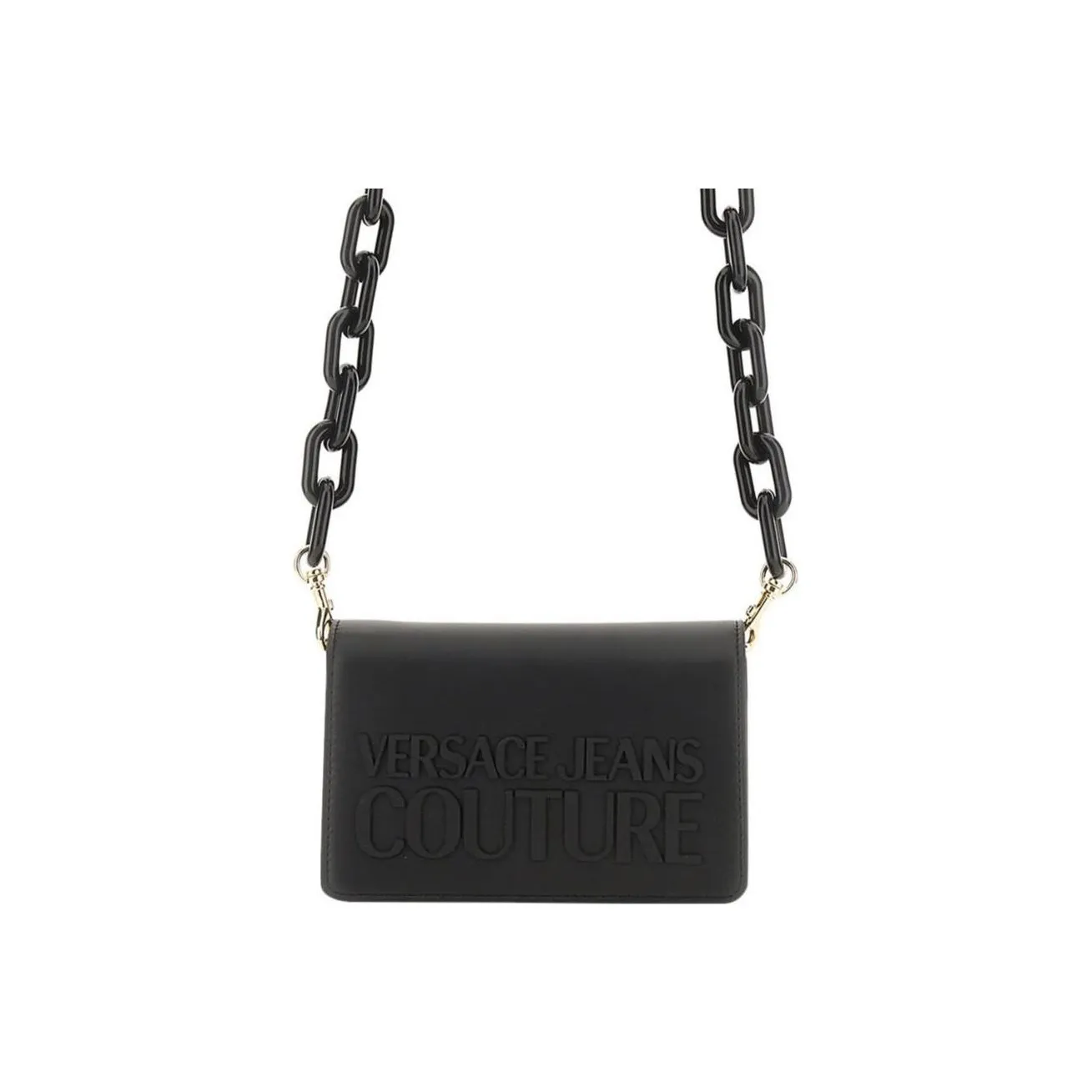 VERSACE JEANS COUTURE Полиуретан Сумка через плечо Сумка на плечо Женская Черная