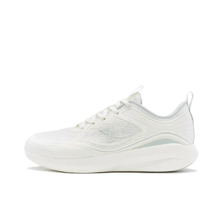 XTEP Lighten 7.0 Slip Resistant, Abrasion Resistant, Breathable Low Top Running Shoes Men's Sail White