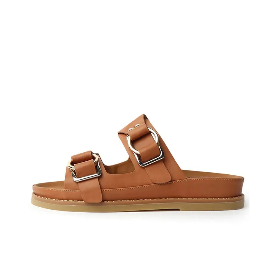 Tony Bianco Слипоны с резиновым покрытием женские коричневые