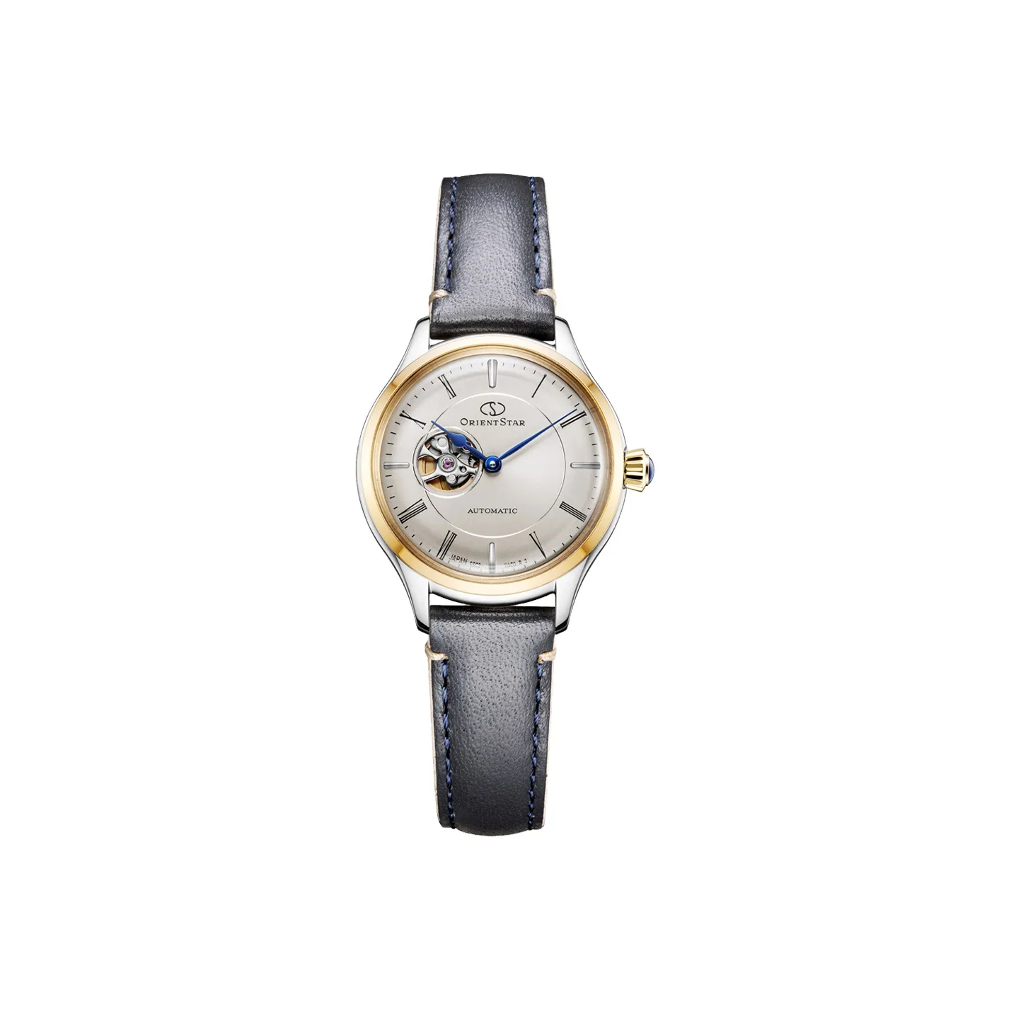 ORIENT STAR Automatic Mechanical Movement Leather Strap Watch 30.5mm Women's Watch White Dial RE DWND0011N00B