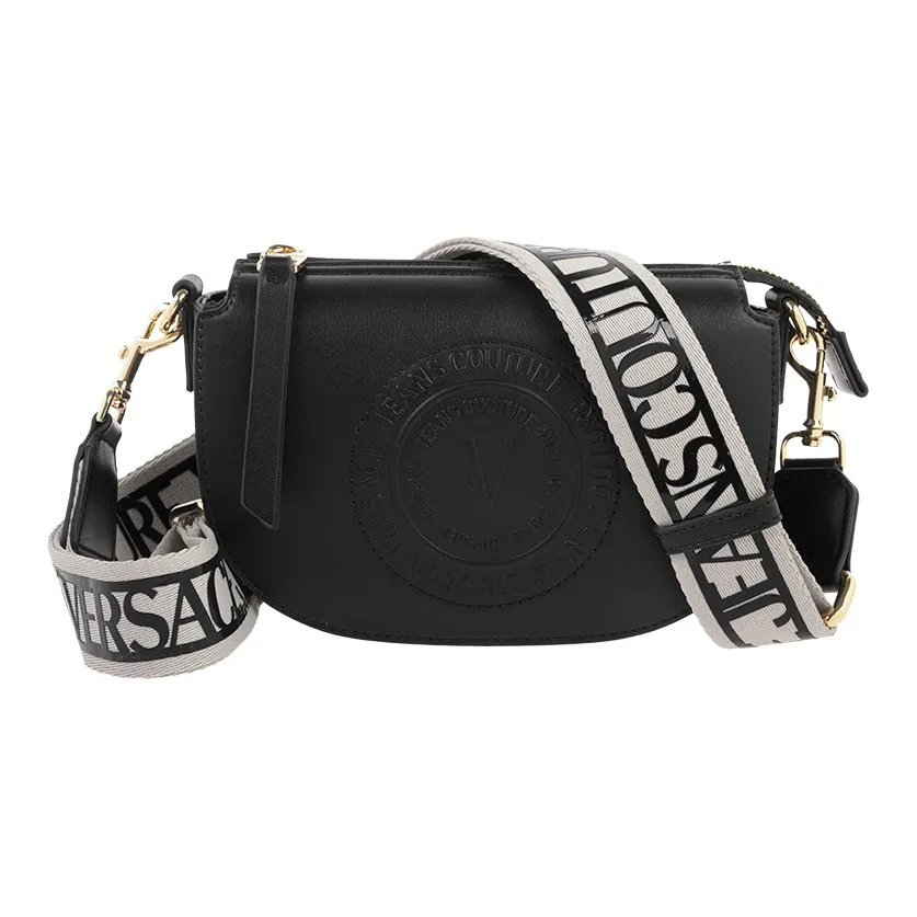 VERSACE JEANS COUTURE Crescent Bag Crossbody Bag Black/white