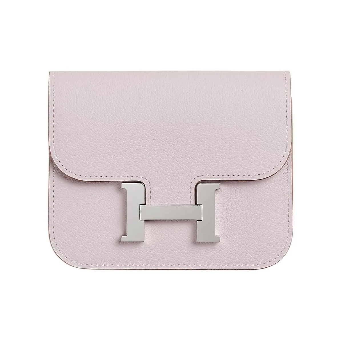 HERMES Constance Slim Evercolor Calfskin Wallet, Card Holder, Fanny Pack Regular Women's Dream Purple & Saddle Red