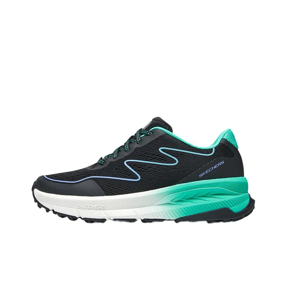 Skechers Low Top Running Shoes Women's Black Green