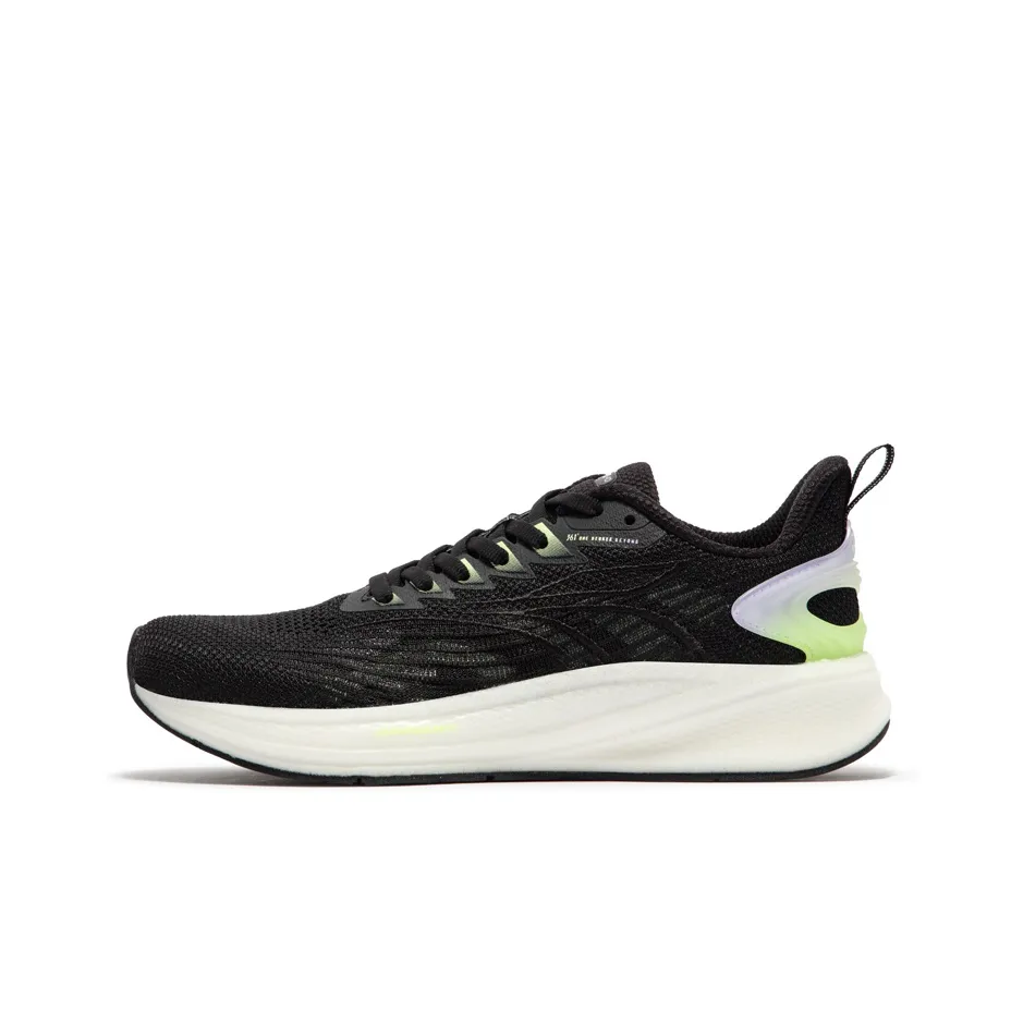 361° QU!KFOAM Амортизаторы Slip-on Устойчивый к истиранию Дышащий Низкий Топ Беговые кроссовки Женские Черный Фиолетовый