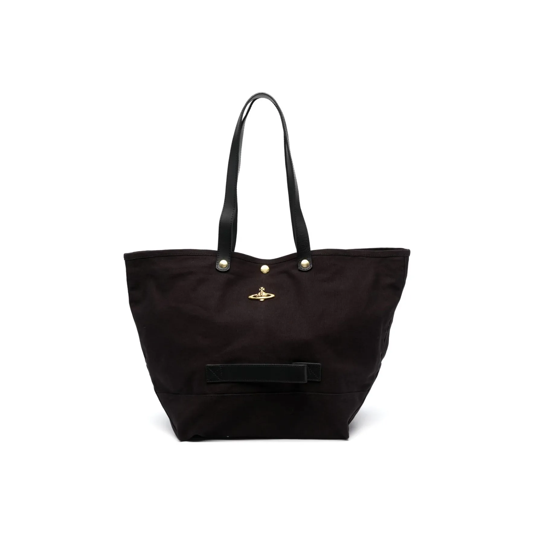 Vivienne Westwood Cotton Canvas Bag, Tote Bag, Shopping Bag, Shoulder Bag, Handbag Women's Black