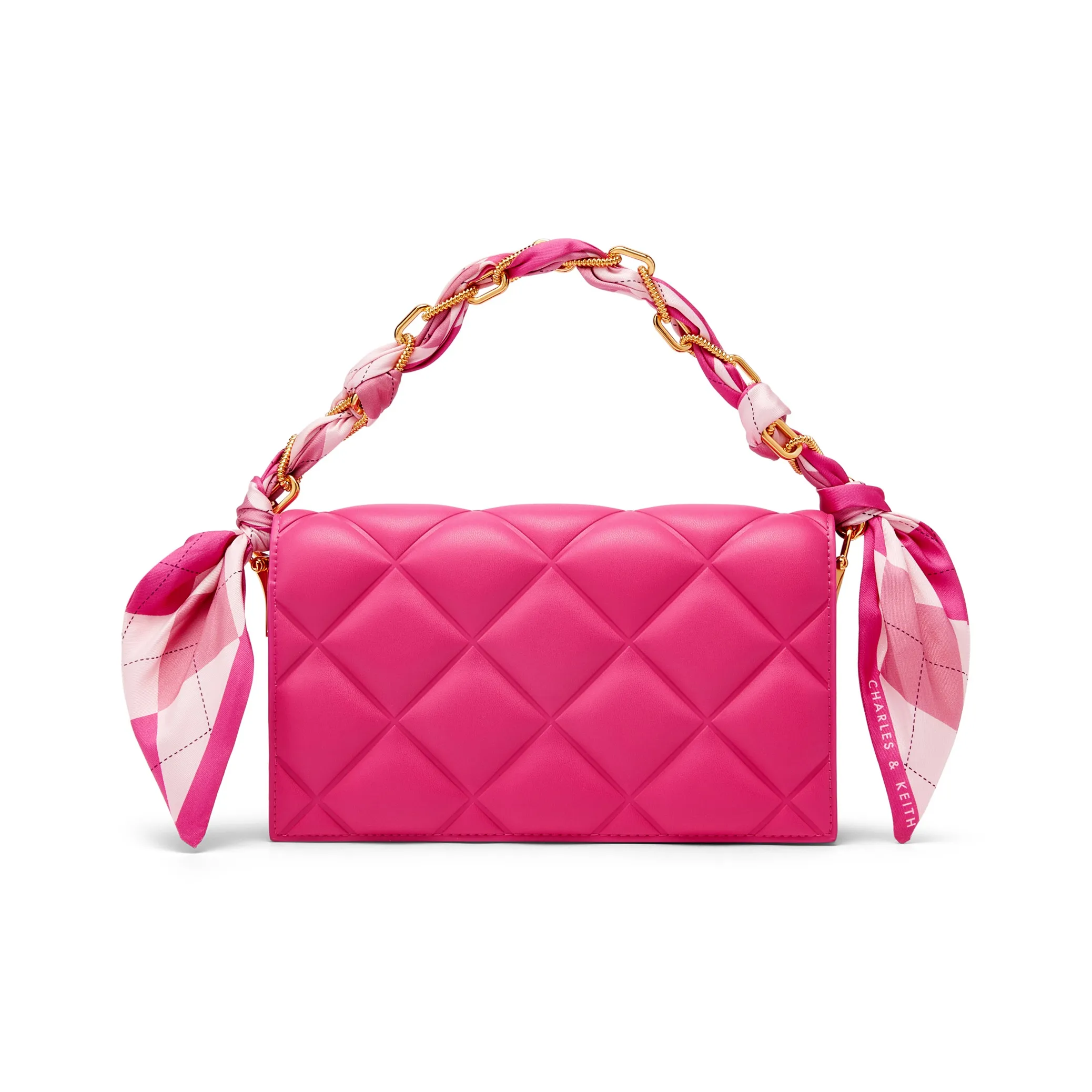 CHARLES KEITH Шарф Canvas Series ПУ (полиуретан) Маленькая квадратная сумка через плечо маленькая женская многоцветная