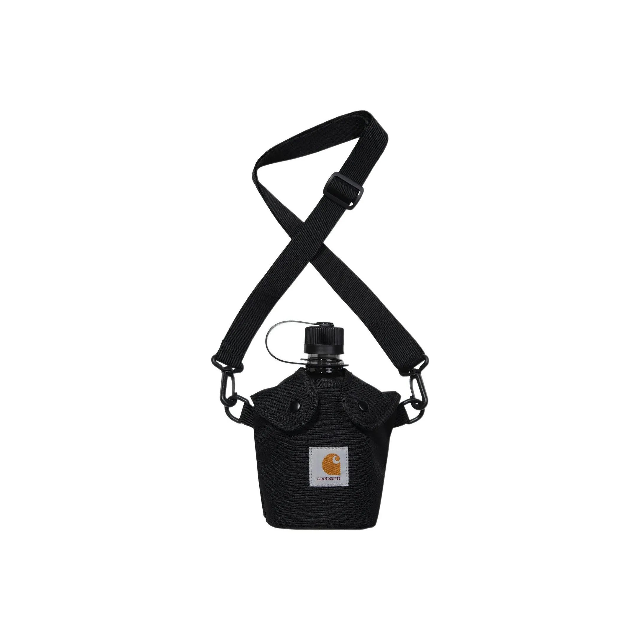 Carhartt WIP Polyester Water Bottle Bag Shoulder Bag Crossbody Bag Men's Black