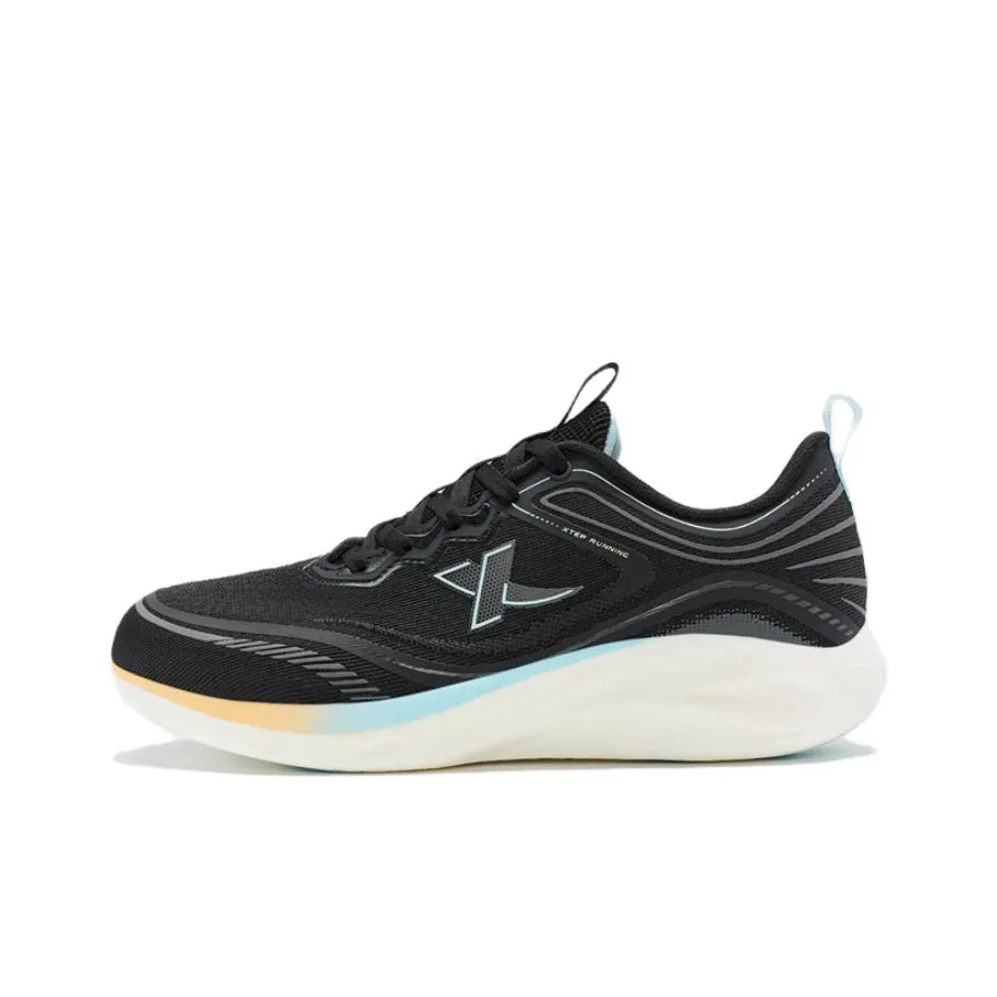 XTEP Lighten 7.0 Cushioning Anti Slip Wear Resistant Breathability Low Top Running Shoes Women's Black