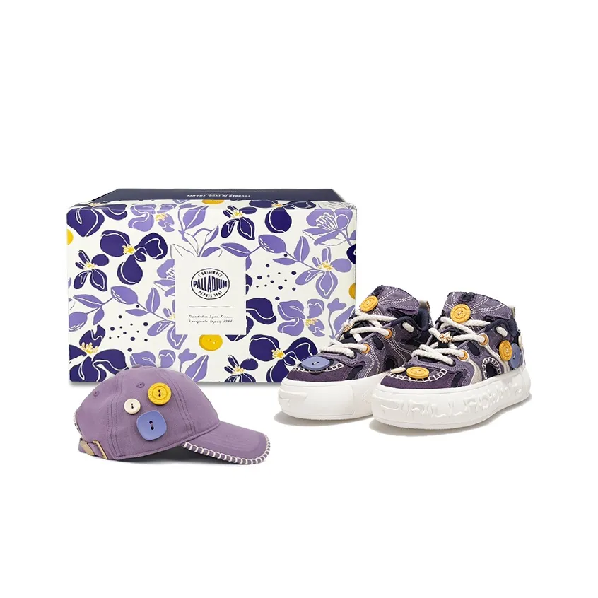 Палладий Skate Pallanote Low Топ Кроссовки для скейтбординга Унисекс Шалфейный Фиолетово-белый
