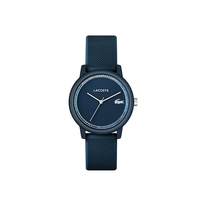 LACOSTE GO Collection Женские часы Кварцевый механизм Силиконовый ремешок 36 мм Синий циферблат 2001290