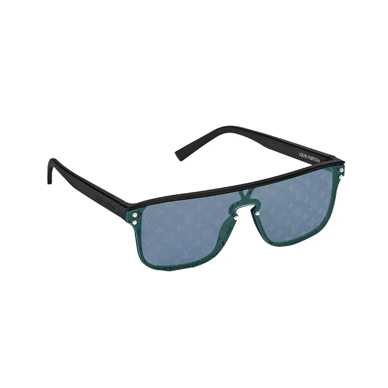 LOUIS VUITTON Injection Molded Irregular Shape Sunglasses Men's