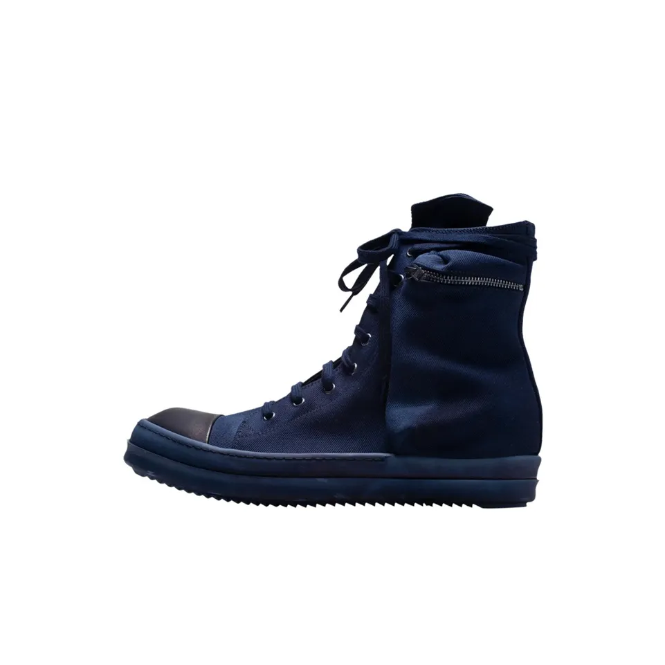 Rick Owens DRKSHDW High Top Stylish Skateboarding Shoes Men's Blue
