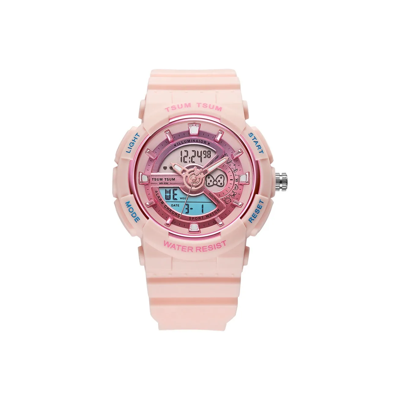 Disney Подарочный набор коробка Minnie Collection Электронные механические часы Унисекс Серый циферблат