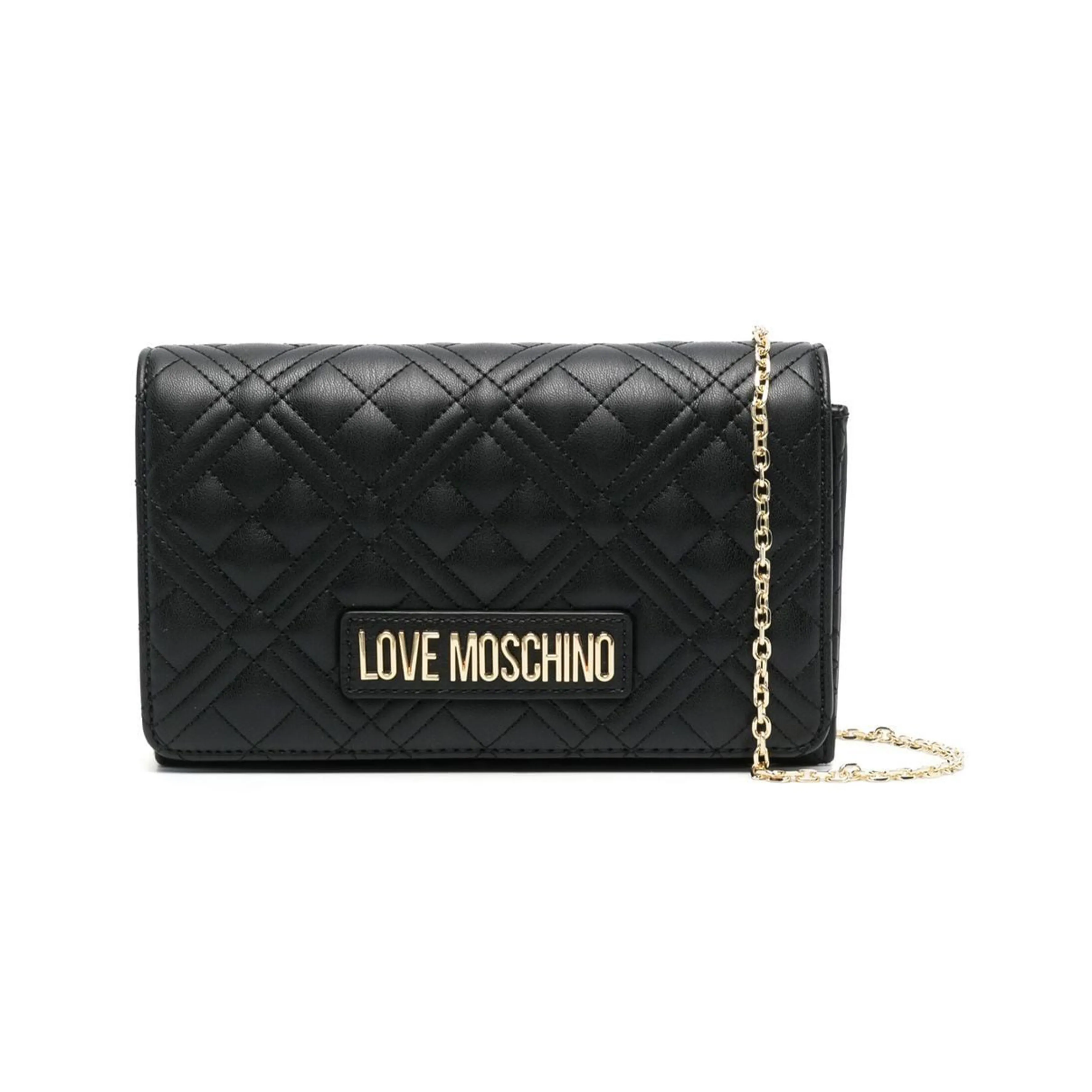 LOVE MOSCHINO Polyurethane Shoulder Bag Crossbody Bag Regular Women's Black