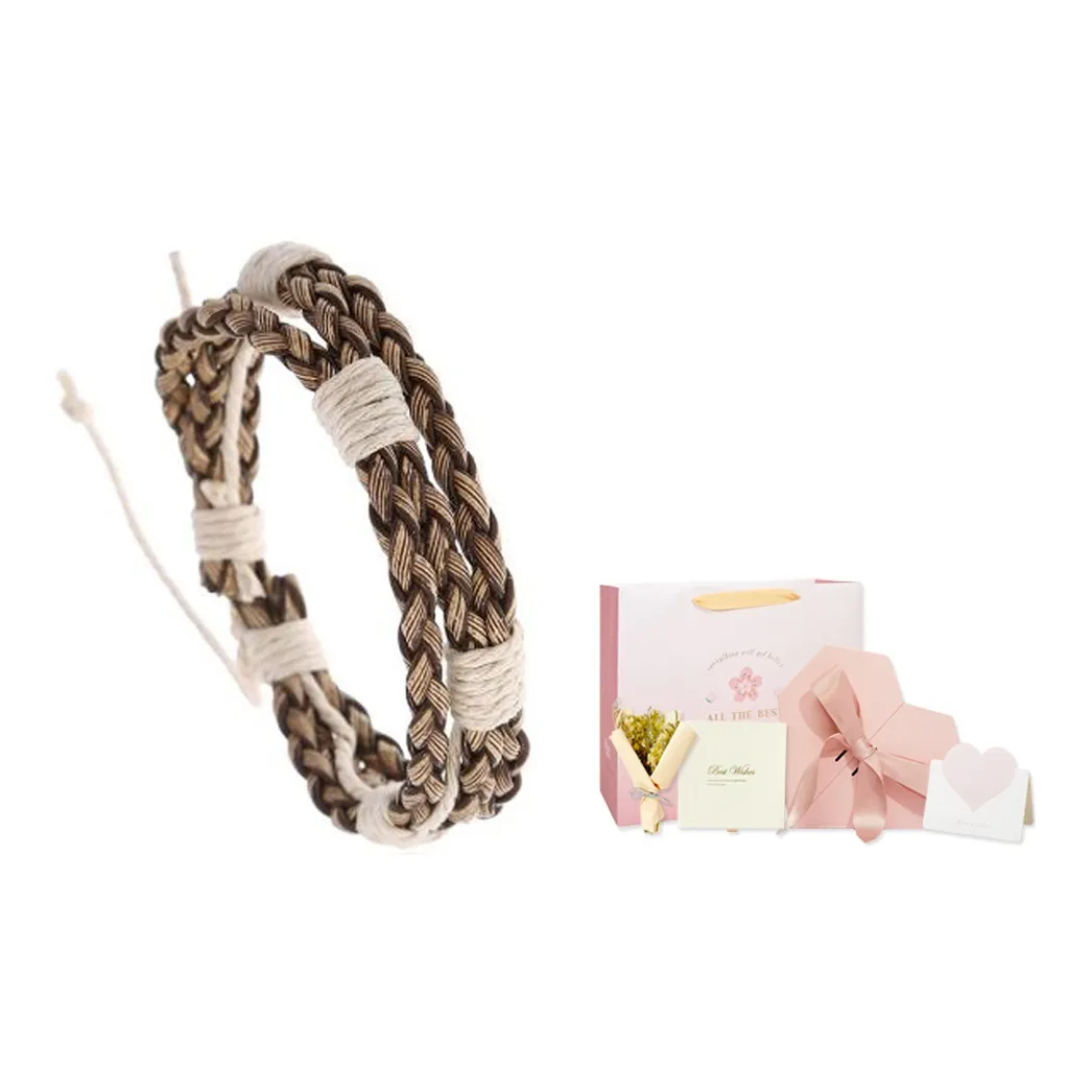 US8ACC Хлопок Linen Blend Bracelets Unisex