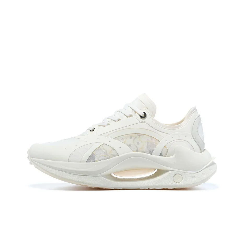 LI-NING 1990 Shadow RMX Cushioning Low-Top Casual Shoes Men's Light Antique Yellow