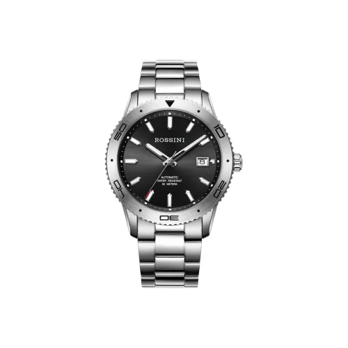 ROSSINI Автоматический Механический Movement Мужские Часы Voyager Collection 42 мм Черные