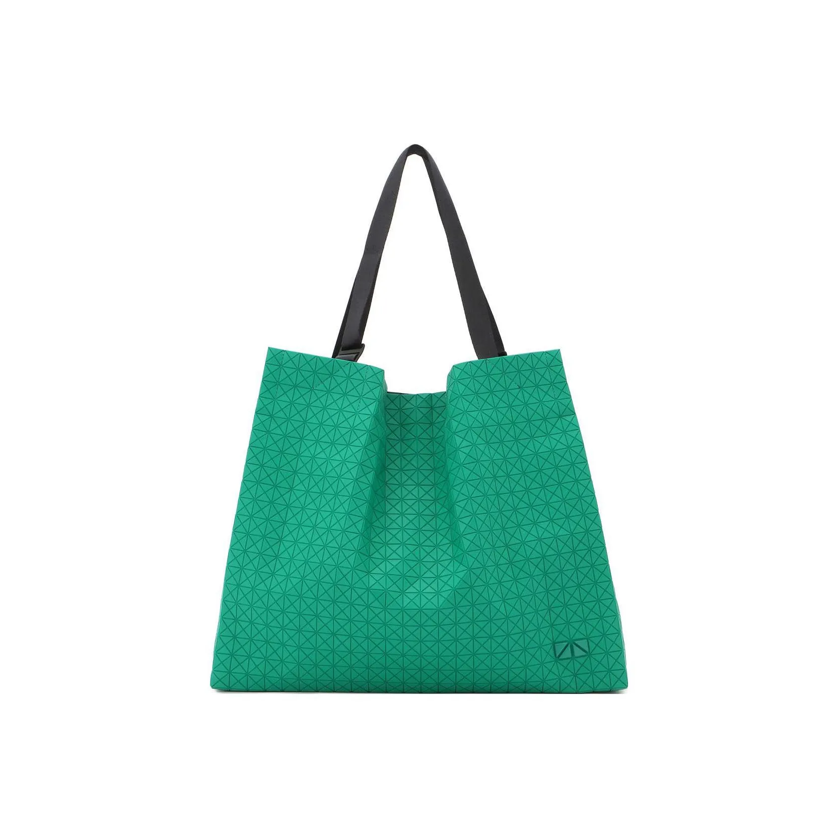 ISSEY MIYAKE Cart Nylon With Cotton Tote Bag, Shopping Bag, Handbag Unisex Green