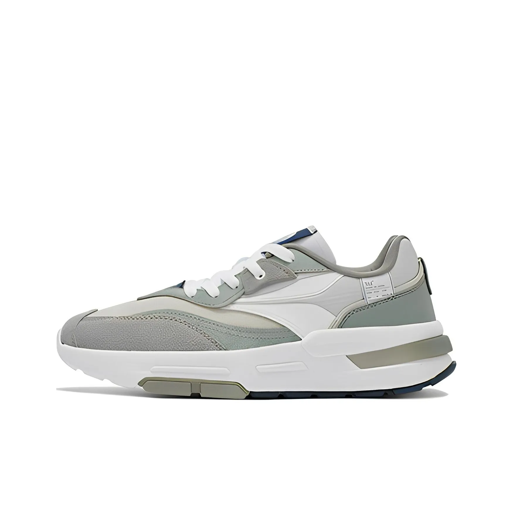 361° Chasing Light Anti Slip Wear Resistant Low Top Sports Casual Shoes Men's Invisible Gray