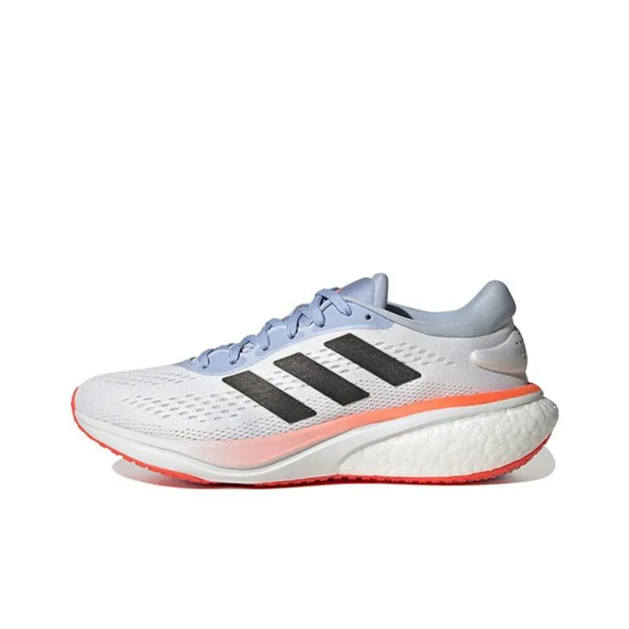 Adidas Supernova 2 Slip Резистентный к истиранию Легкий Низкий Топ Повседневные Беговые кроссовки Женские Серые