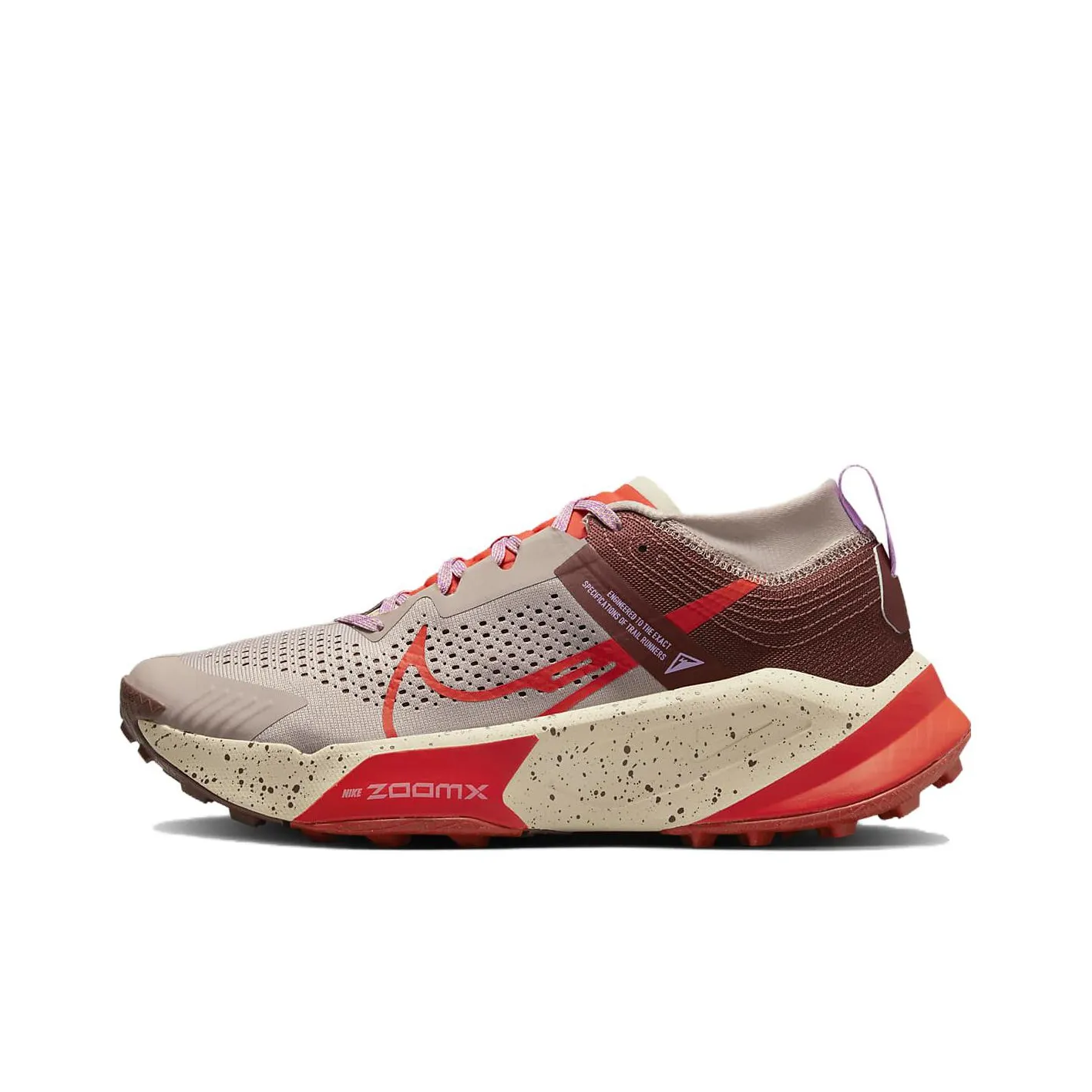 Nike ZoomX Zegama Trail Diffused Taupe Dark Pony Sanddrift Picante Red