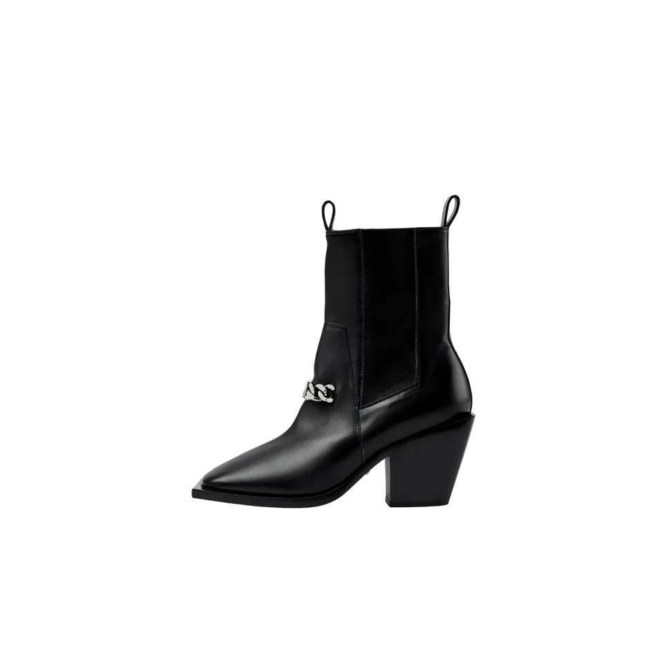 GUCCI Short Chelsea Boots Women's Black