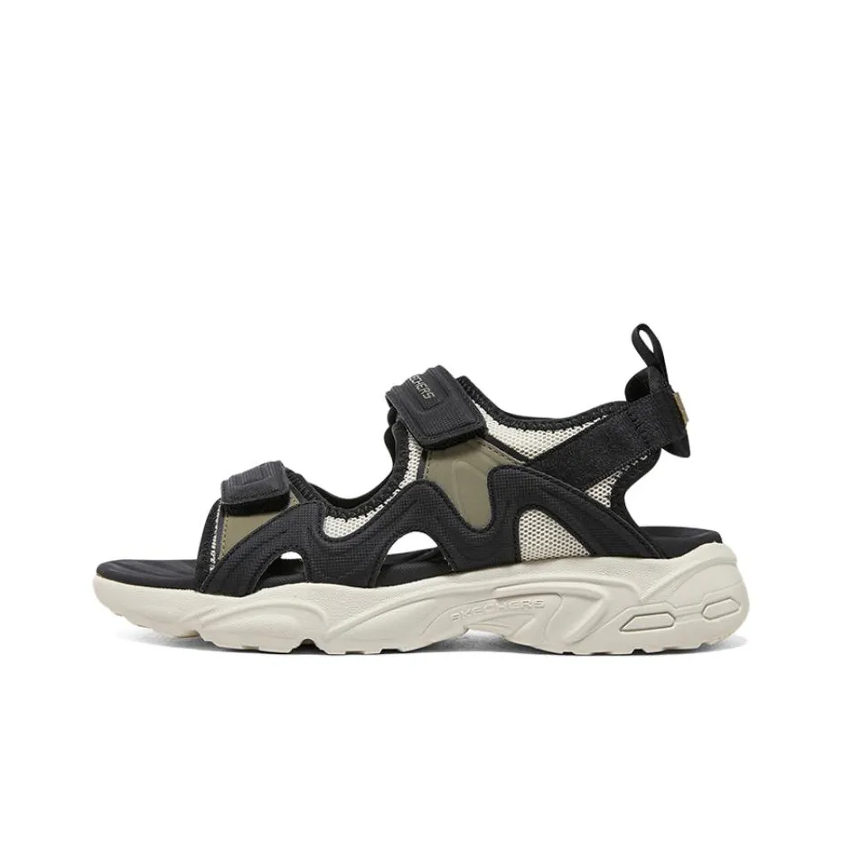 Skechers DLITES Sandal Спортивные Сандалии Мужские Черные Бежевые