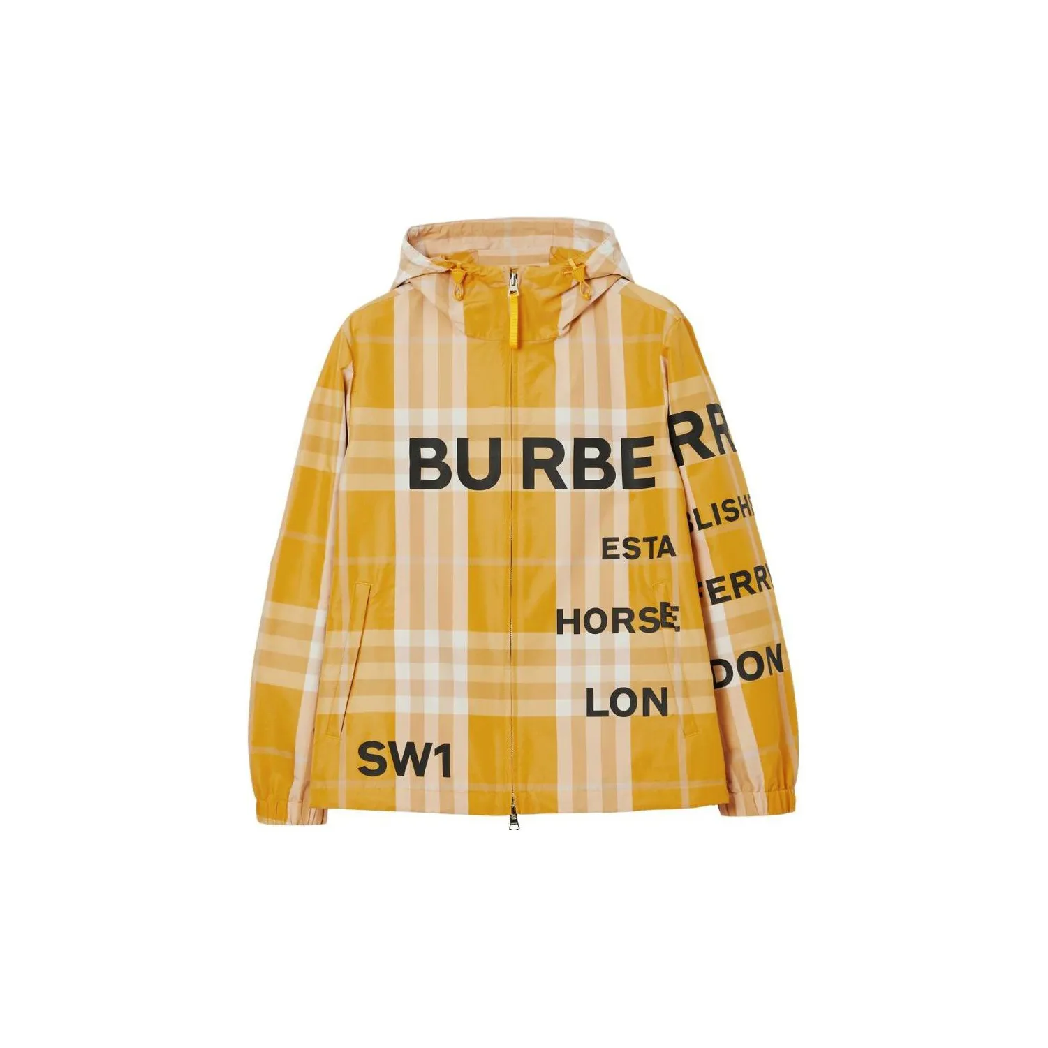 Burberry Check Pattern Rain Jacket