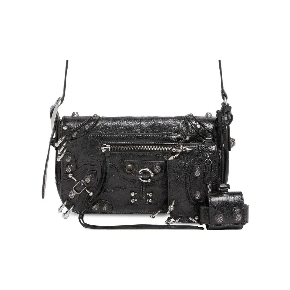 Balenciaga Le Cagole Sheepskin Crossbody Bag, Shoulder Bag Mini Women's Black