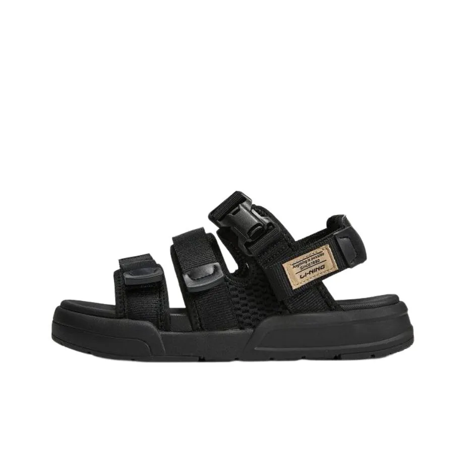 LiNing Coca Sports Sandals Unisex Black