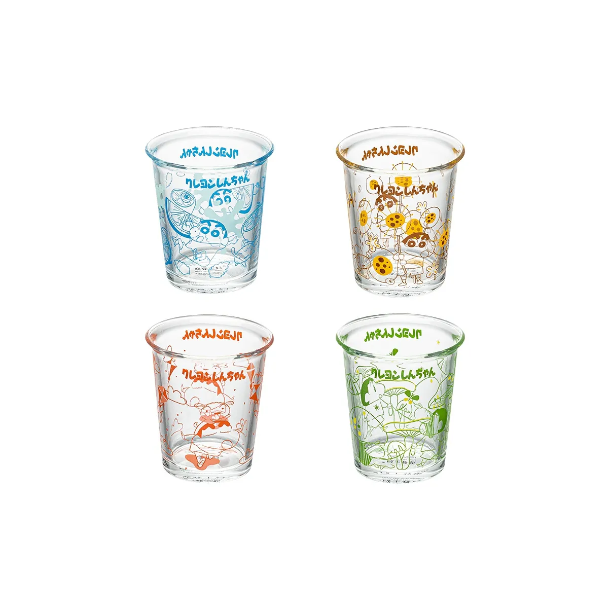MDZF SWEET HOME x Crayon Shinchan Instagram Style Glass Cup Practical For Home Use Water Juice And Coffee